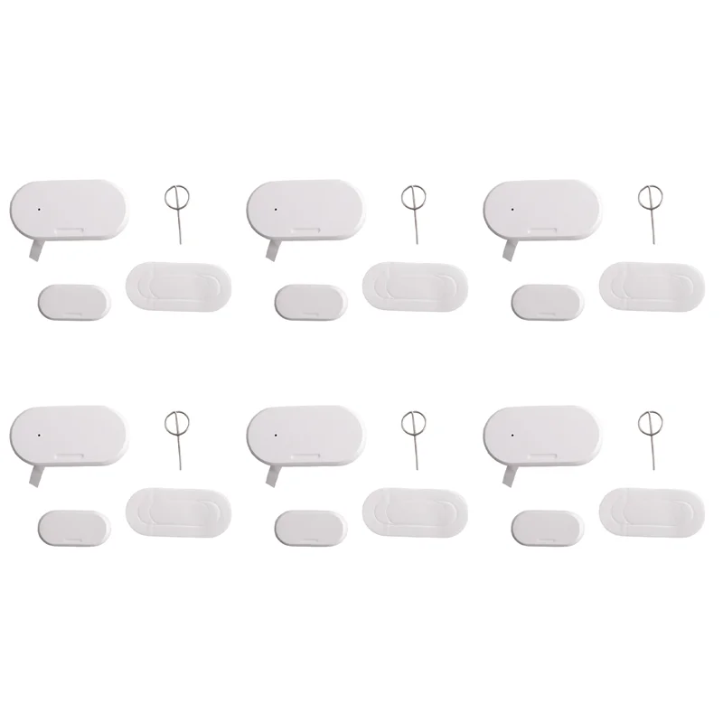 3Cgro-Tuya Zigbee 3.0 Smart Contact Detectors Security Gate Door Window Sensor Transducer Smart Life Home(6Pcs)