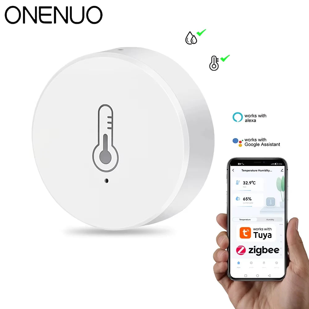 Revolutionize Your Home with the Tuya Zigbee Mini Temperature and Humidity Sensor – Smart Remote Monitoring with Alexa and Google Home Integration