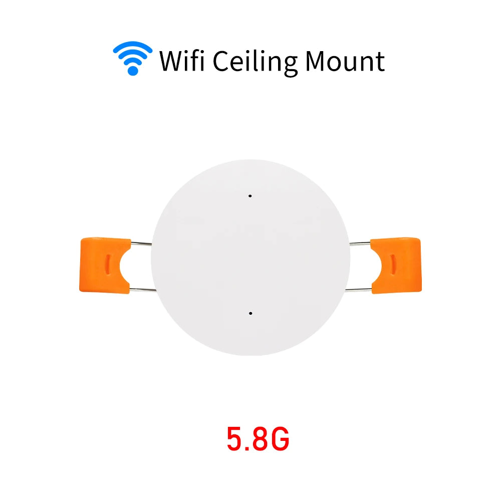 Tuya Zigbee Wifi Mmwave Human Presence Motion Sensor 5.8G 24G Radar Luminance Breath Distance Detection Sensor Home Automation