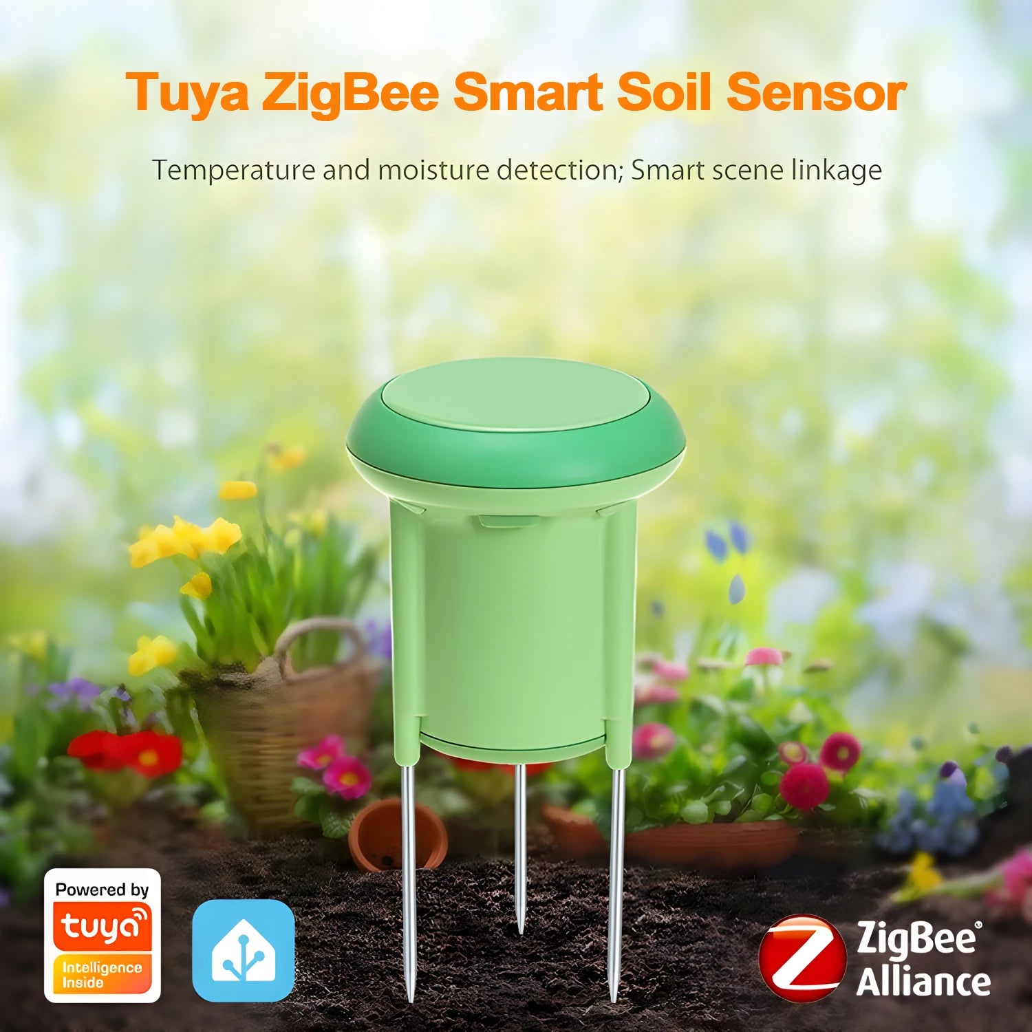 Tuya Smart Zigbee Sprinkler Timer Automatic Irrigation Controller Water Valve Built-In Metering Garden Automatic Watering System