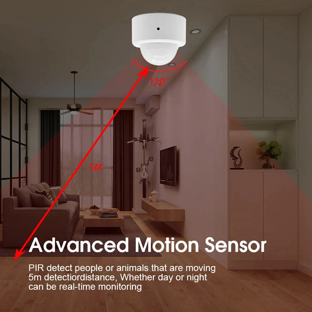 Tuya Zigbee Motion Sensors Smart Human Body Sensor Body Movement PIR Zigbee Motion Wireless Connection Smart Home Security Alarm