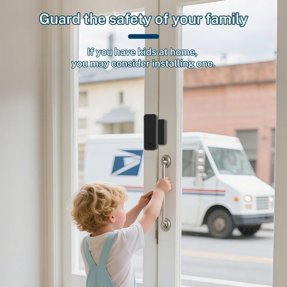 Tuya Zigbee Wifi Door Window Sensor Magnetic Security Smart Life Alexa Google Home Yandex