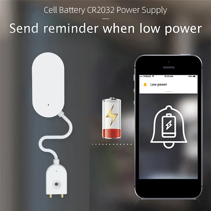 B04B-Tuya Zigbee Leak Sensor Water Leakage Detector Leakage Sensor Water Sensor Prevent Water Leakage for Smart Home