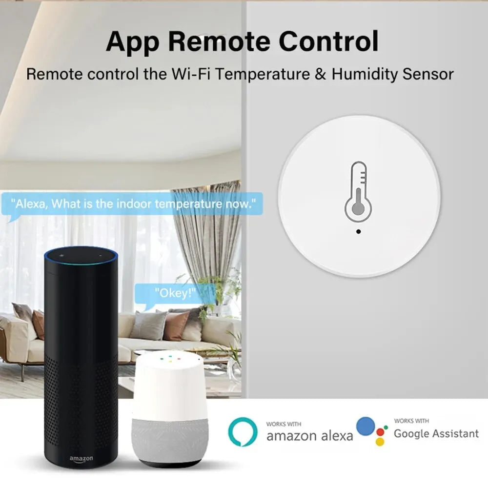 Revolutionize Your Home with the Tuya Zigbee Mini Temperature and Humidity Sensor – Smart Remote Monitoring with Alexa and Google Home Integration