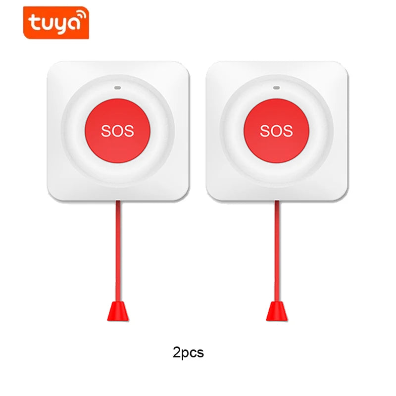 Intelligent SOS Button Tuya Wifi/Zigbee, Telephone Alarm Transmitter, Emergency Call Buttons for Home, Hospital, Etc., Mobile Ph