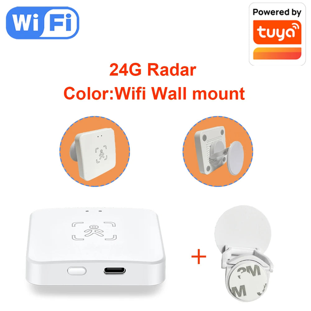 24G Zigbee Human Presence Detector Smart Human Body PIR Sensor Radar Detectormotion Sensors Support Home Assistant