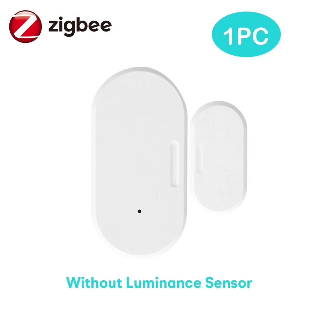 Enhance Your Home Security with the Tuya Zigbee 3.0 Mini Door & Window Sensor – Smart Alarm with Built-In Brightness Detector, Compatible with Alexa and Google Home
