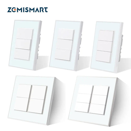 Zigbee Interrupter 1 2 3 4 6 Gangs Light Switch Brazilian Wall Switches Work with Tuya Smart Life Alexa Google Home