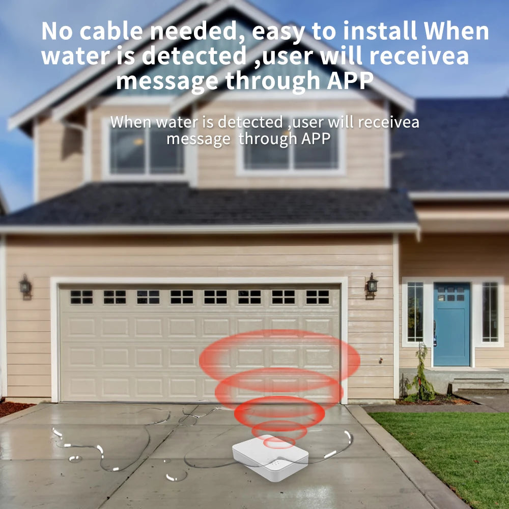 Home Assistant Smart Water Leakage Sensor Detector Wireless Zigbee Leak for Basement Kitchen Home Security Ewelink