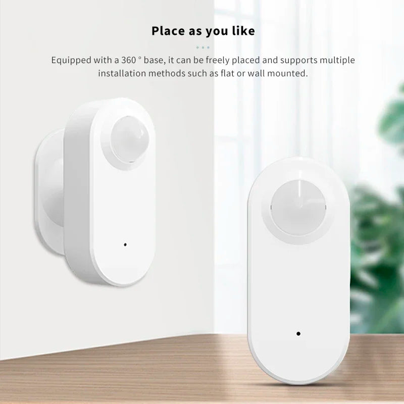 360° Rotatable Tuya Wifi Zigbee Smart Motion Detection Sensor Security Alarm Human Infrared Movement Sensor Alexa Google Home