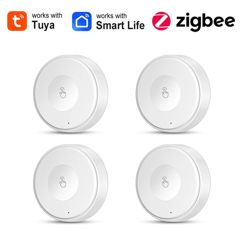 Tuya Zigbee Button Scene Switch One Key Home Automation Intelligent Linkage Smart Life App Control Device Work with Gateway