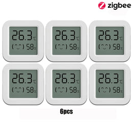 Zigbee Temperature Humidity Sensor for Smart Home LCD Screen Works with Tuya Alexa Google Home APP Smart Life Tuya Smart Yandex