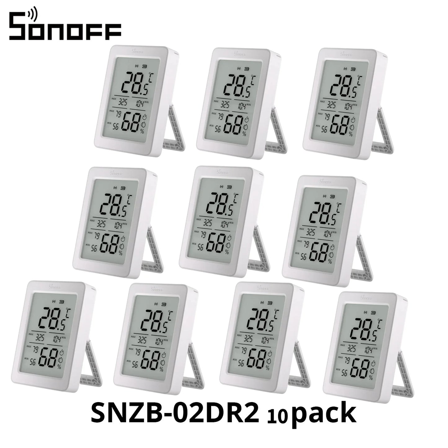 SNZB-02DR2 SNZB 02DR2 Airguard TH Zigbee Temperature Humidity Sensor App Monitoring Work with Apple Home via Matter