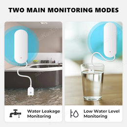 Zigbee Water Leakage Sensor Alarm Water Level Detector Flood Leakage Sensor Ewelink APP Remote Control Security Alarm System