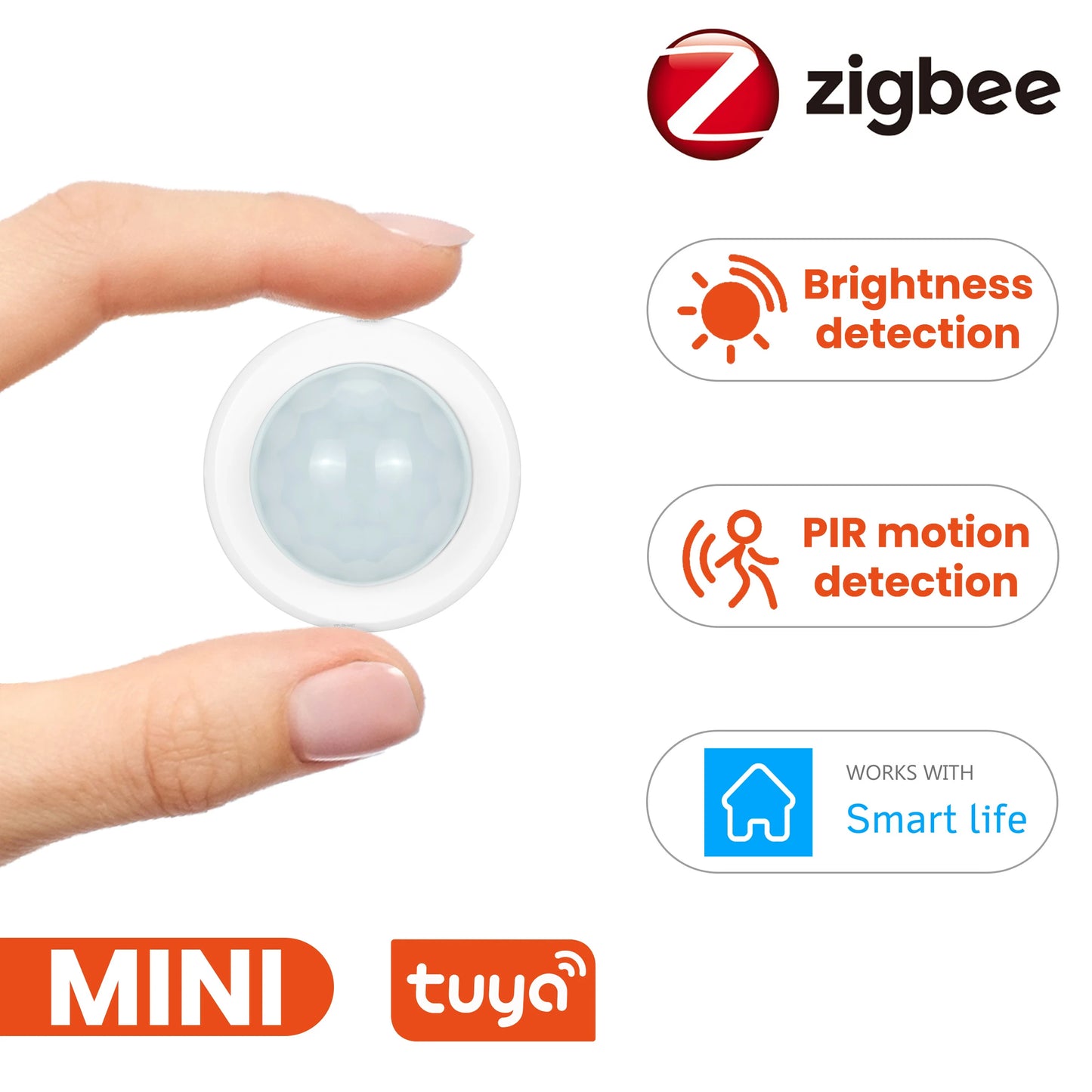 Revolutionize Your Home Security with the Tuya Zigbee 3.0 Mini PIR Motion Detector Featuring Luminance Sensor