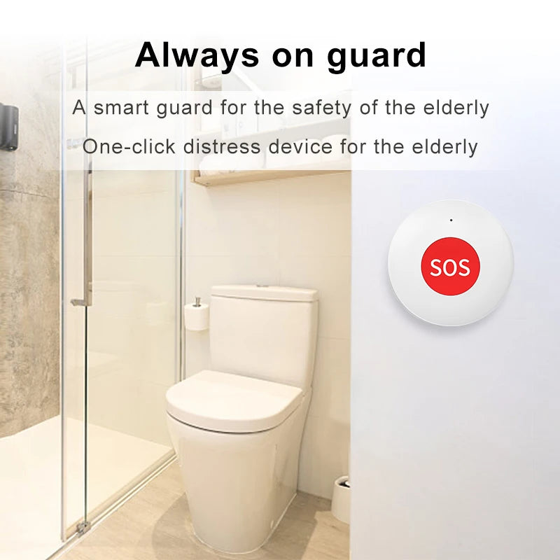 Smart Tuya Zigbee SOS Sensor the Elderly Children Wireless Emergency Alarm Button Safe Guard Smart Life App Remote Control