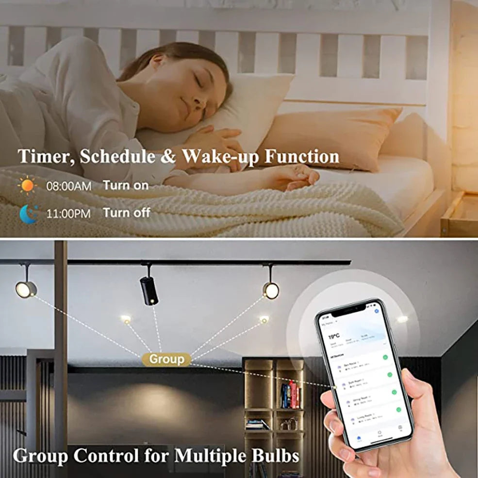 Smart Wifi Zigbee LED Light Bulb GU10 Dimmable RGBCW Led Lamp for Ewelink APP Alexa Google Home Yandex Smartthings