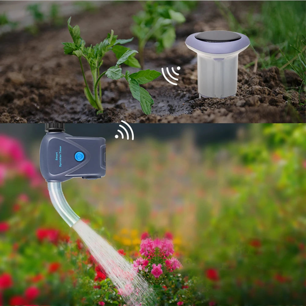 wireless soil moisture meter Smart Zigbee Solar Soil Sensor Planting Temperature and Humidity Meter Thermohygrometer Wireless Soil Moisture Meter for Garden