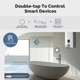 Rechargeable Tuya Zigbee Smart Push Button Wireless Switch Remote Control Automation Scenario Switch Work with Zigbee Gateway
