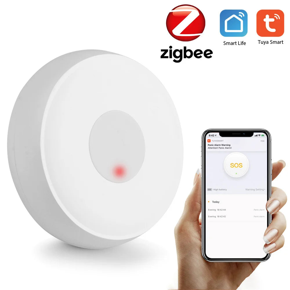 Wireless Panic Button Tuya Old Man SOS Intelligent Alert Zigbee Emergency Call Button Wholesale Smart Home Elderly Emergency