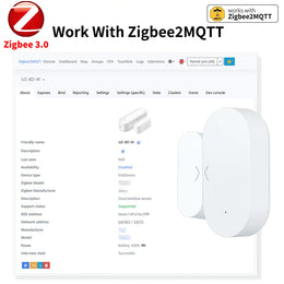 Zigbee Contact Sensor Door & Window Sensor Zigbee Hub Required Work with Yandex Alexa Zigbee2Mqtt ZHA Homeassistant