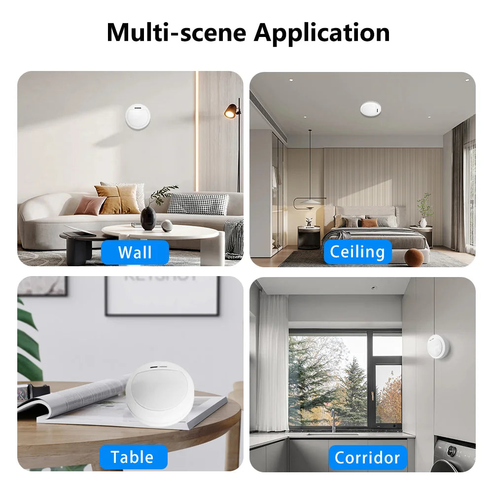 Zigbee Motion Sensor Human Body Sensor Movement Infrared Wireless Connection Smart Home Work with Tuya Smart Life Need Hub