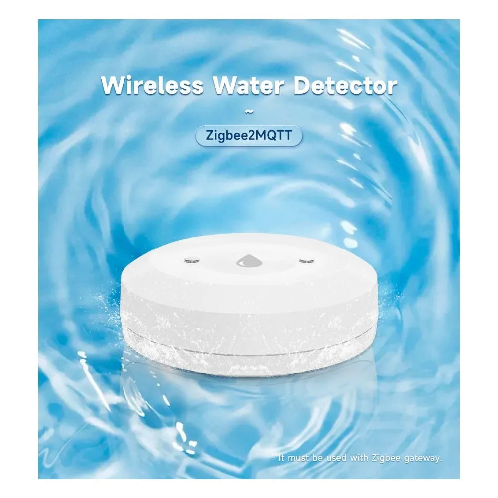 Z2M Immersion Sensor Zigbee 2MQTT Flood Leakage Detector Alarm Home Assistant APP High Sensitivity Reliable and Durable