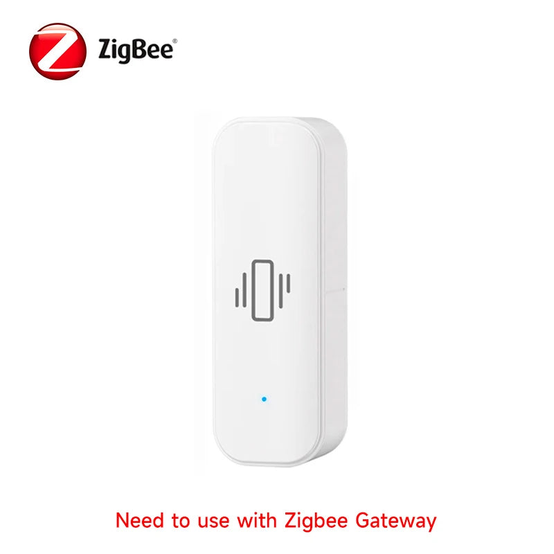 Tuya Zigbee Vibration Sensor Real Time Monitoring Door Window Detection Alarm Smart Home Security Protection System
