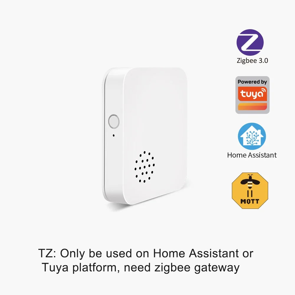 Tuya Zigbee3.0 Smart Vibration Alarm Sound Alert on Shock/Movement Detection, Home Assistant Compatible Security Sensor