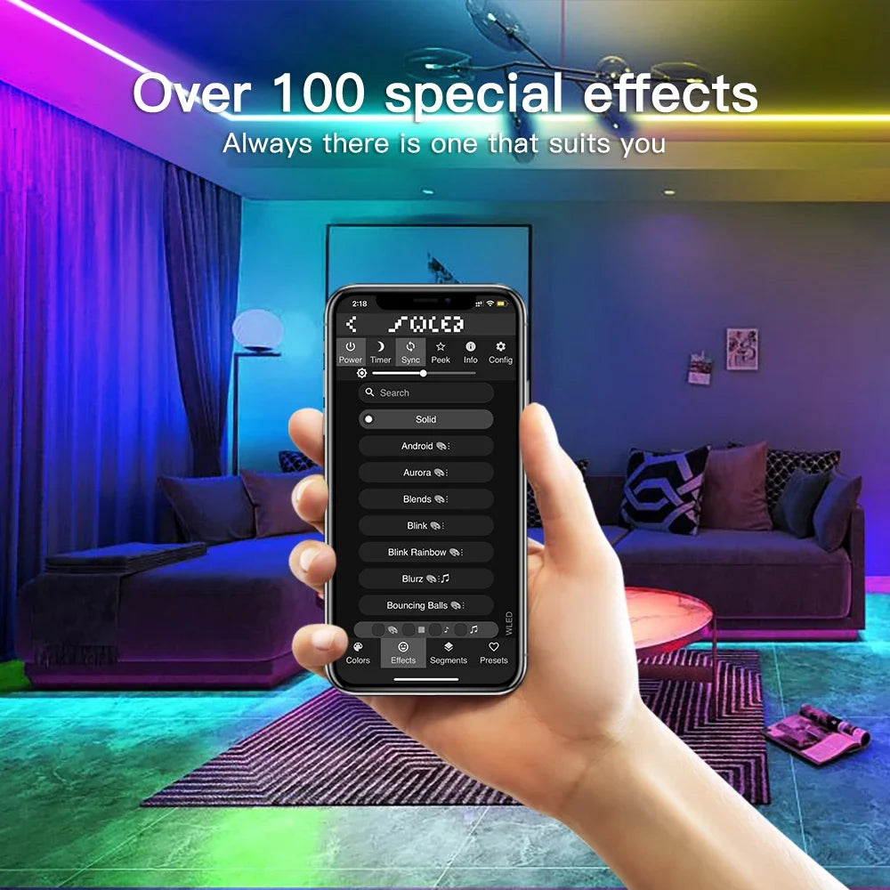 Transform Your Space with the Smart Mic Controller RGB IC Light Strip - Perfect for Music Dynamic Modes and DIY Customization!