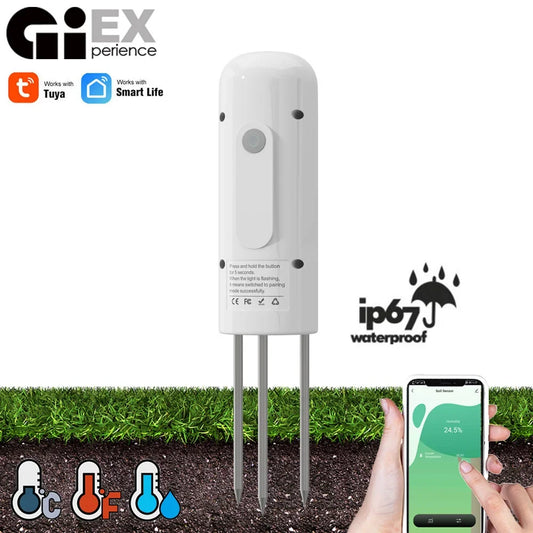 ZIGBEE Plant Monitor Outdoor Soil Temperature Meter Moisture Humidity Tester Sensor Garden Automation Irrigation TUYA Detector