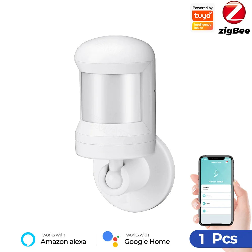 Tuya Smart Zigbee PIR Motion Sensor Smart Home Human Body Infrared Detector Security Smart Life Works with Alexa Google Home