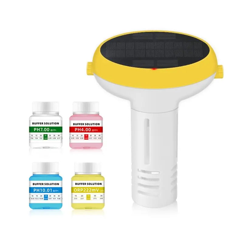 B50B-Water Quality Tester 7 in 1 Tuya Zigbee Wifi Solar Smart Chlorine Meter Floating Pool Water Testing Tool PH ORP Temp Meter