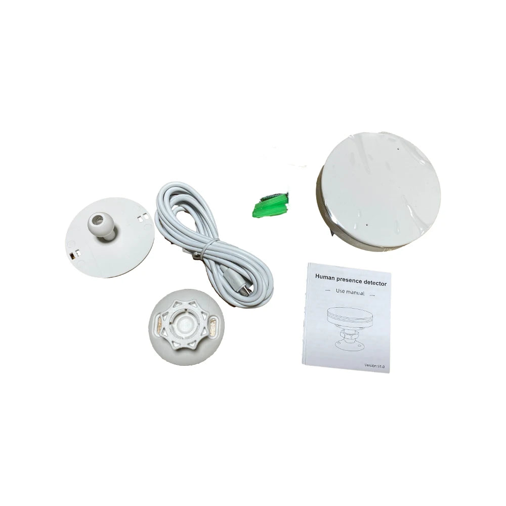 Zigbee 3.0/Wifi Human Presence Sensor 5V Mmwave 24G Radar with Siren Alarm Motion Detection Tuya/Smart Life Home Automation