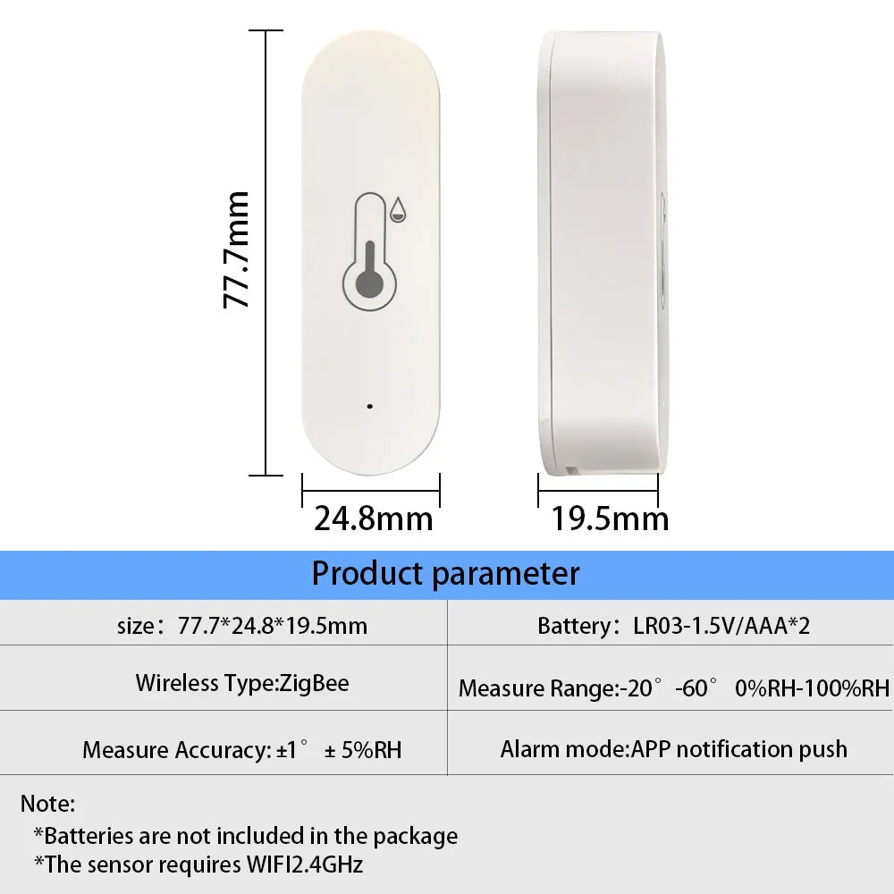 Revolutionize Your Home with the 2025 Ewelink Zigbee Temperature and Humidity Smart Thermometer - Compatible with Alexa & Google Home!