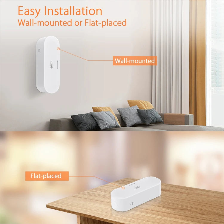 Tuya Zigbee Temperature Humidity Sensor Hygrometer Thermometer Smart Life APP Remote Works with Homekit Alexa Google Home 2Mqtt