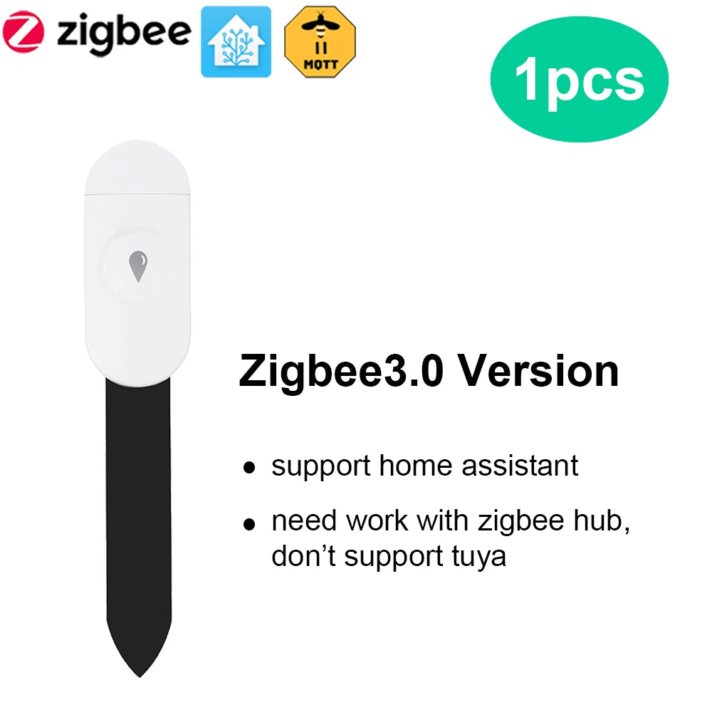Tuya Zigbee Temperature Humidity Moisture Detector Smart Soil Tester Moisture Sensor Phone App Realtime Monitor for Home Garden