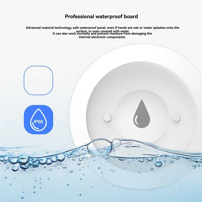 B04B-Zigbee-Enabled Tuya Smart Water Leak Sensor with Remote Monitoring and Alarm System
