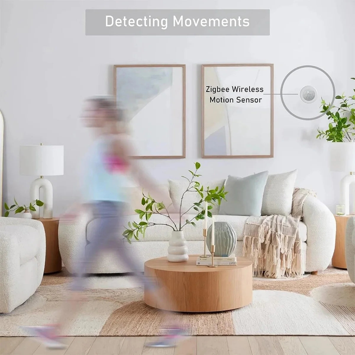 Zigbee 3.0 Smart PIR Motion Sensor Human Infrared Detector Household Security Alarm Wireless Sensor Require Zigbee Gateway Hub