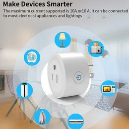 10A Wifi Smart Socket US Plug Time Setting Voice Control Function Cozylife Smart Home Appliances Work with Alexa Google Home ﻿
