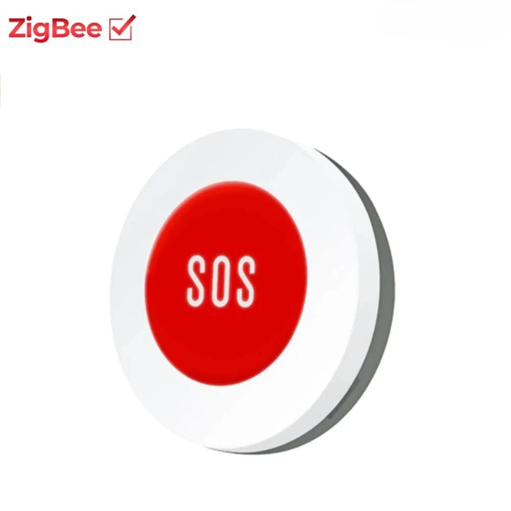 Smart Zigbee SOS Button Sensor Alarm Elderly Children Alarm Emergency Help Switch Tuya Smart Life App Remote Control