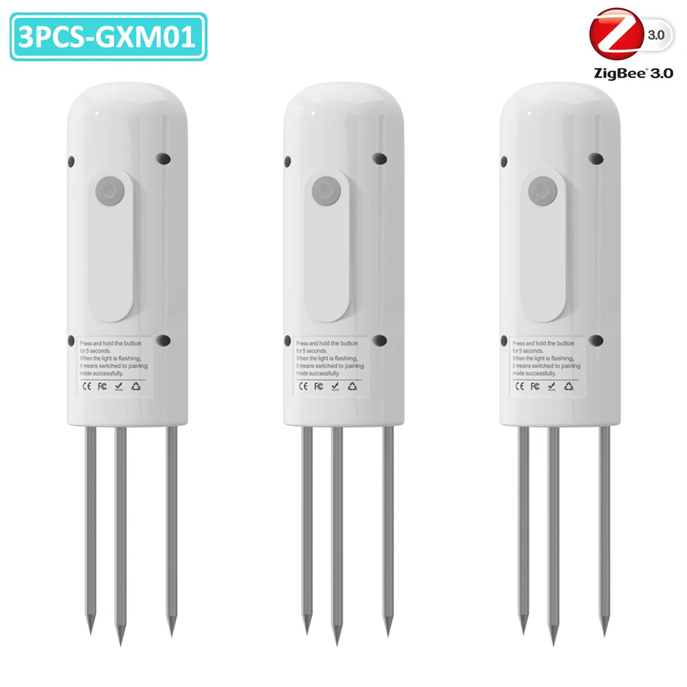 ZIGBEE Plant Monitor Outdoor Soil Temperature Meter Moisture Humidity Tester Sensor Garden Automation Irrigation TUYA Detector
