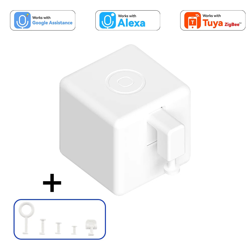 For Zigbee Smart Fingerbot plus Switch Button Pusher Touch Arms Fingerbot Works with Tuya Smart Life Control for Alexa Google