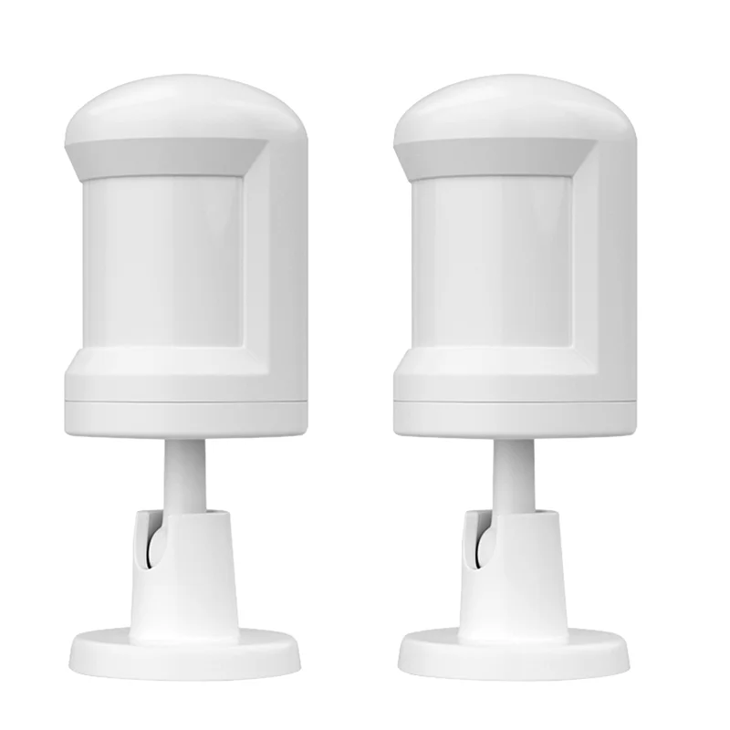 B04B-2Pcs TUYA Human Body Sensor Zigbee Motion Security Wireless Connection Light Intensity Gateway PIR Human Body Sensor