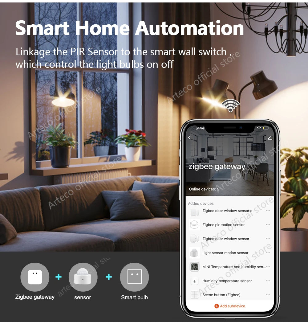 Tuya Zigbee Motion Sensors Smart Human Body Sensor Body Movement PIR Zigbee Motion Wireless Connection Smart Home Security Alarm