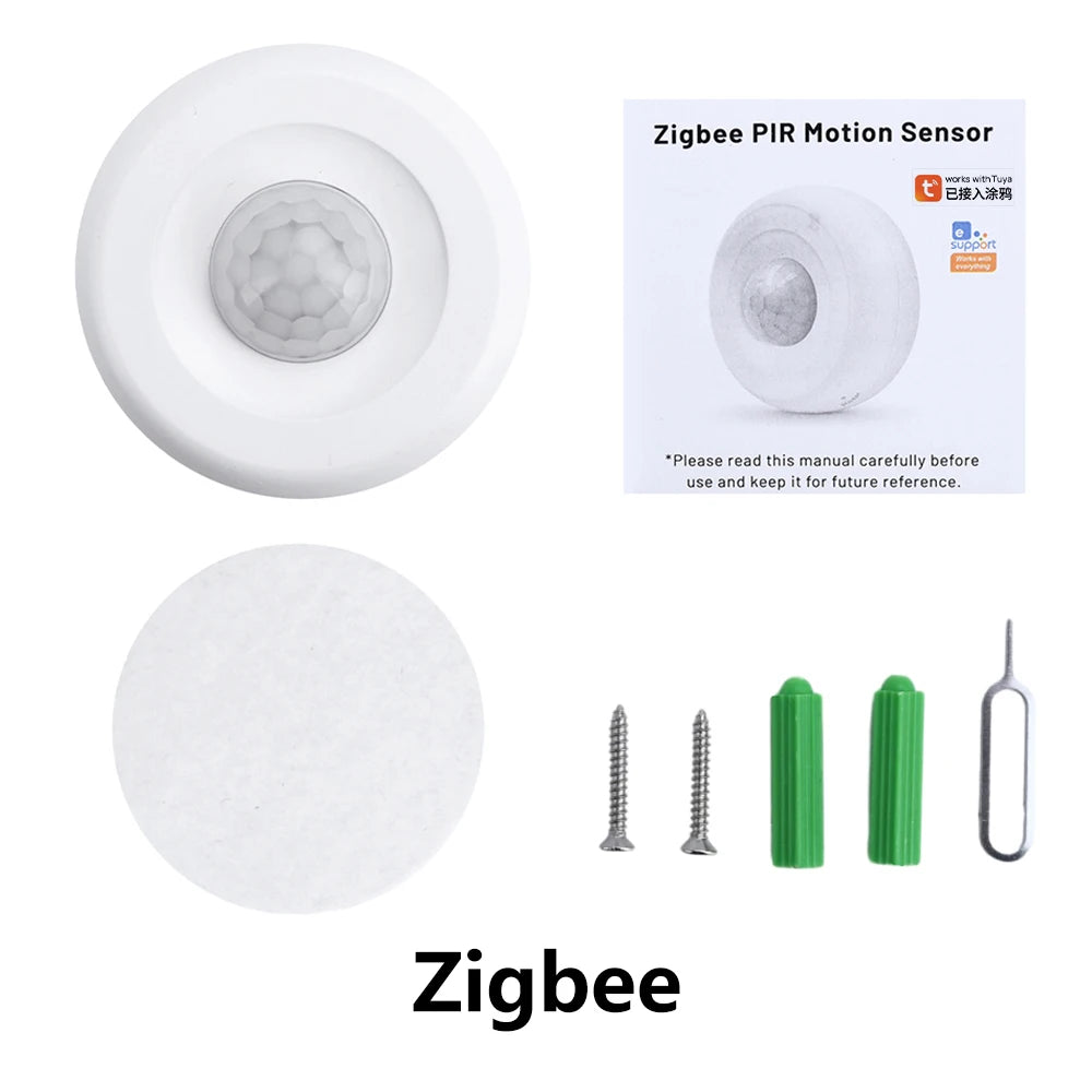 Tuya Zigbee PIR Motion Detection Human Presence Sensor Infrared Detector Alarm Smart Life App Control Human Body Induction