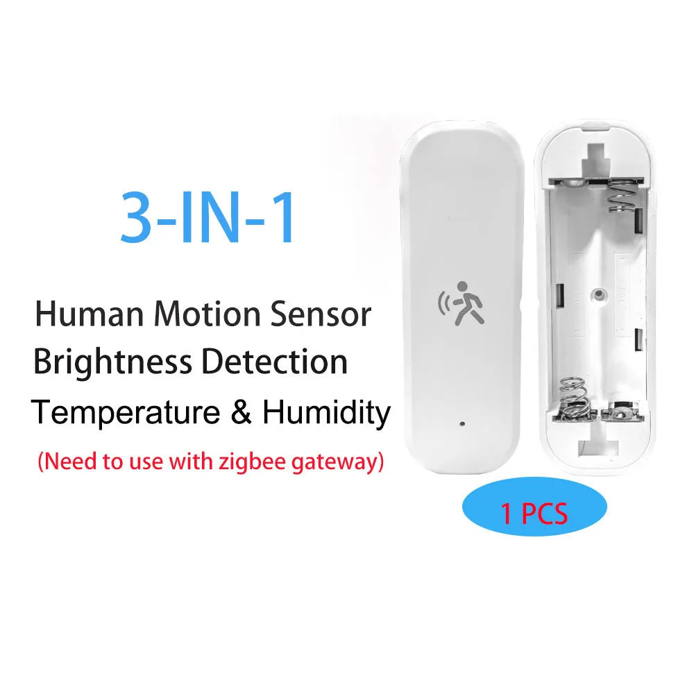 Tuya Zigbee Smart PIR Motion Sensor with Temperature & Humidity Detection - Enhance Your Home Security Effortlessly