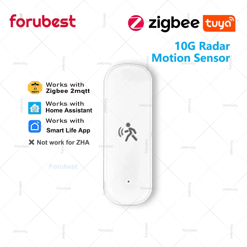 10G Human Motion Sensor for Z2M /Tuya Zigbee Mmwave Radar Detector with Luminance Temperature Humidity Sensor Replace PIR Sensor