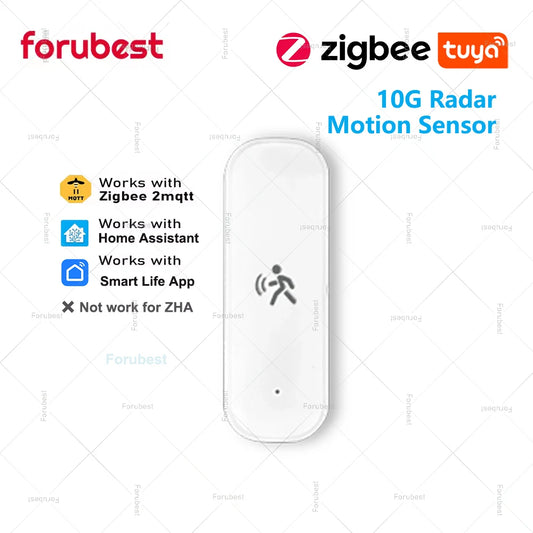 10G Human Motion Sensor for Z2M /Tuya Zigbee Mmwave Radar Detector with Luminance Temperature Humidity Sensor Replace PIR Sensor