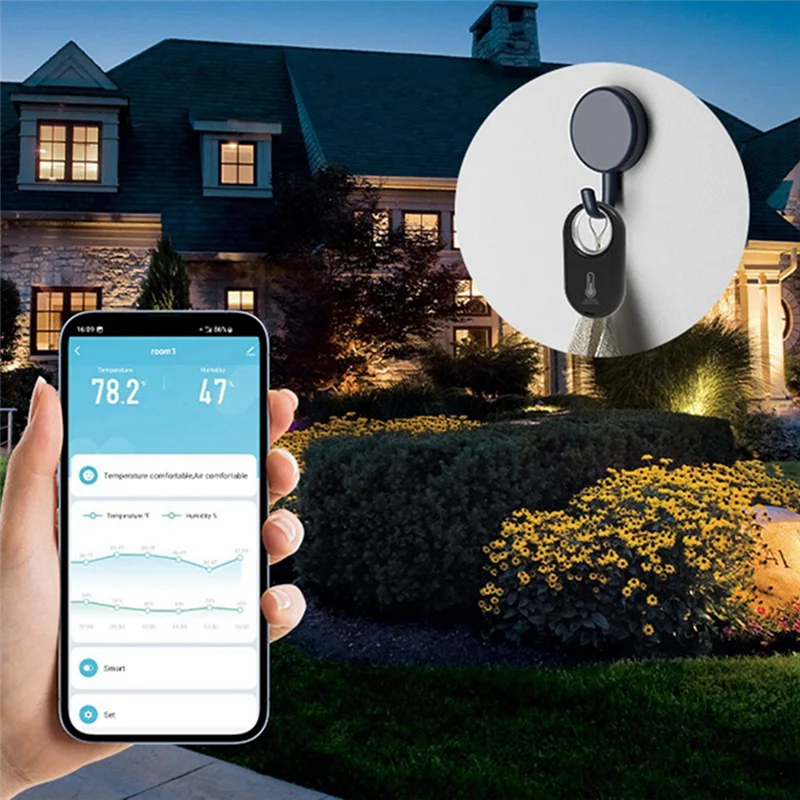 B50B-Tuya Temperature and Humidity Sensor Wireless Tuya Zigbee Temperature and Humidity Meter Smart Detector